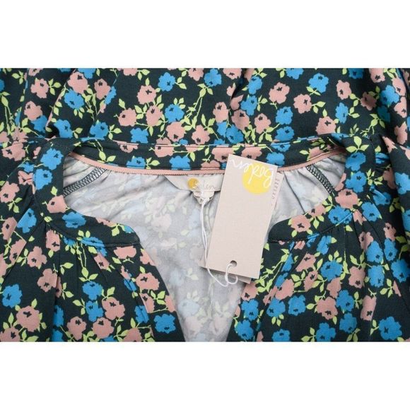 Boden Womens Willow Midi Jersey Dress UK 12 US 8 Green Floral D0037 NWT - Picture 6 of 6